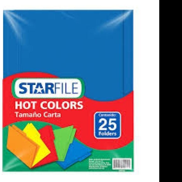 FOLDER CTA. HOTCOLORSFLASHFILE INT. AZUL REY PAQ.C25 C20